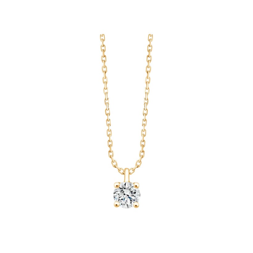 Collier Lucile en or jaune et diamants