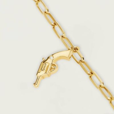 Collier PDPaola Arizona Arizona en argent doré et oxydes de zirconium