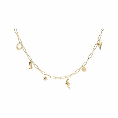 Collier PDPaola Arizona Arizona en argent doré et oxydes de zirconium