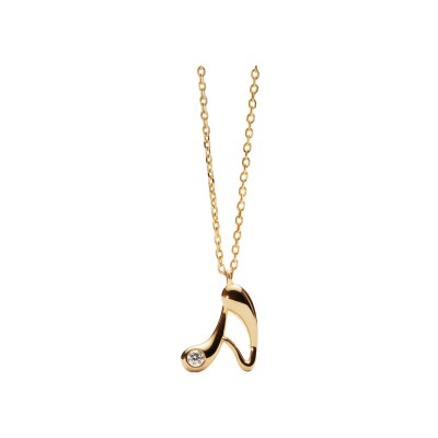 Collier PDPaola Signature Essential Initials en argent et oxyde de zirconium