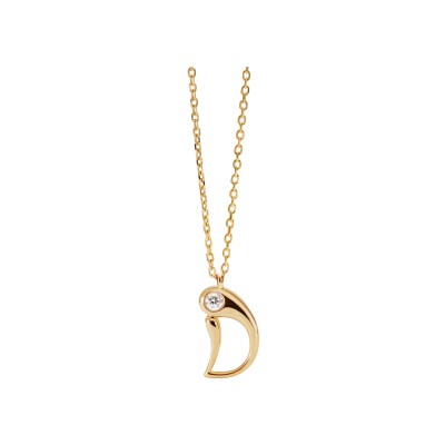Collier PDPaola Signature Essential Initials en argent et oxyde de zirconium