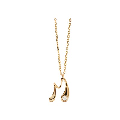 Collier PDPaola Signature Essential Initials en argent et oxyde de zirconium
