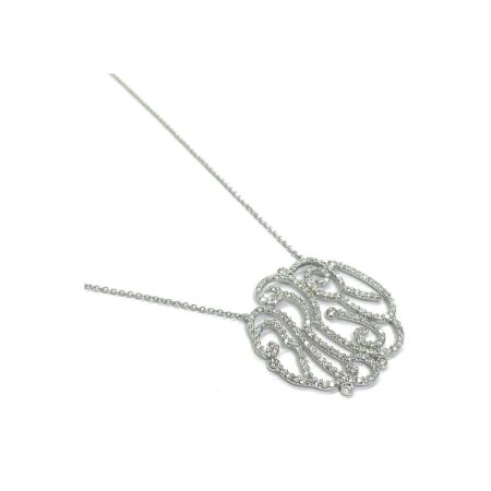 Pendentif Isabelle Barrier en or blanc et diamants de 1.60cts