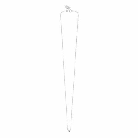 Collier Vanrycke One en or blanc et 1 diamant