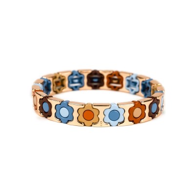 Bracelet Simone à Bordeaux Coachella Canal Saint-Martin en métal doré émaillé