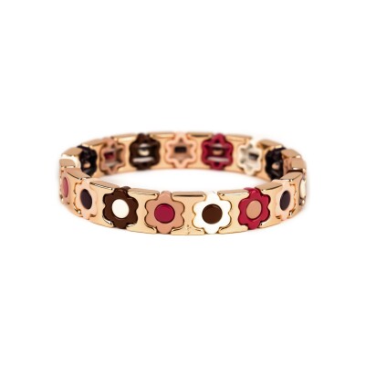 Bracelet Simone à Bordeaux Coachella Mabillon en métal doré émaillé
