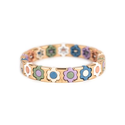 Bracelet Simone à Bordeaux Coachella Matin Clair en métal doré émaillé