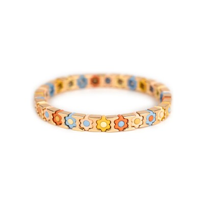 Bracelet Simone à Bordeaux Coachella Mini Dune en métal doré émaillé