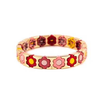Bracelet Simone à Bordeaux Coachella Gourmandise en métal doré émaillé