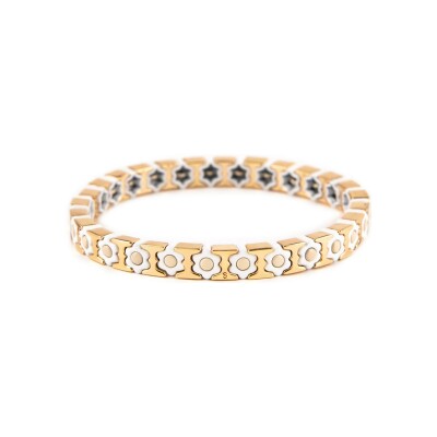 Bracelet Simone à Bordeaux Coachella Mini Pure en métal doré émaillé
