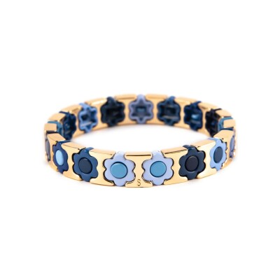 Bracelet Simone à Bordeaux Coachella Nuit Etoilée en métal doré émaillé