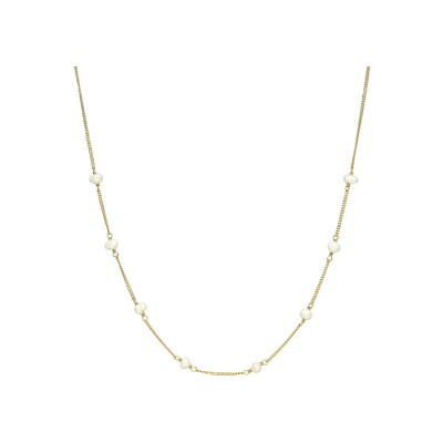 Collier Orus Bijoux en argent doré et perle d'eau douce