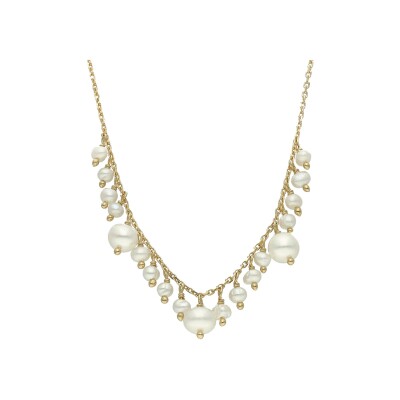 Collier Orus Bijoux en argent doré et perle d'eau douce