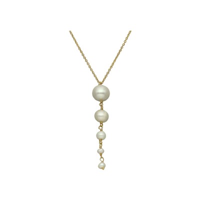 Collier Orus Bijoux en argent doré et perle d'eau douce