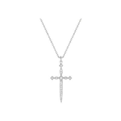 Collier Stone Paris Diabolique en or blanc et diamants