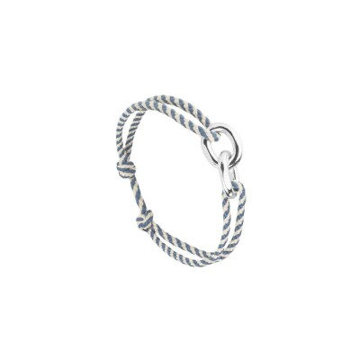 Bracelet sur cordon Le Vent à la Française Union en plaqué argent, 22mm