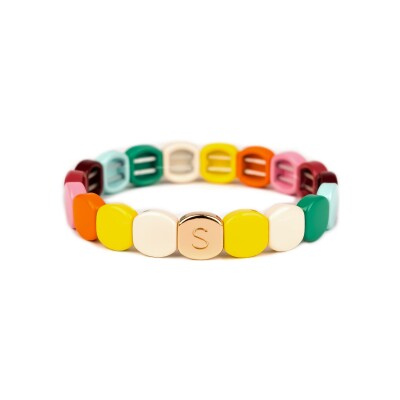 Bracelet Simone à Bordeaux Colorful Opéra en métal doré émaillé