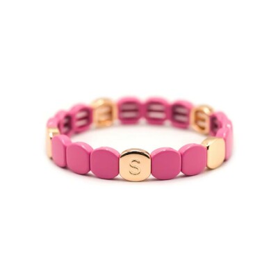 Bracelet Simone à Bordeaux Colorful en métal émaillé pourpre