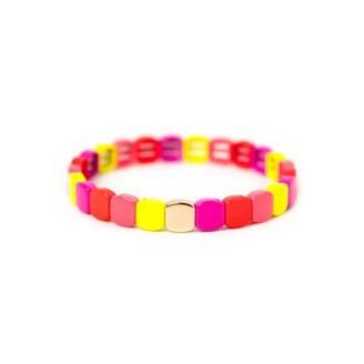 Bracelet Simone à Bordeaux COLORFUL en métal émaillé midi pepsi