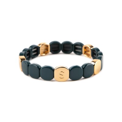 Bracelet Simone à Bordeaux Colorful Eclipse en métal doré émaillé