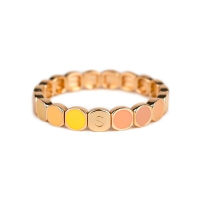 Bracelet Simone à Bordeaux Colormind Amourette en métal doré émaillé