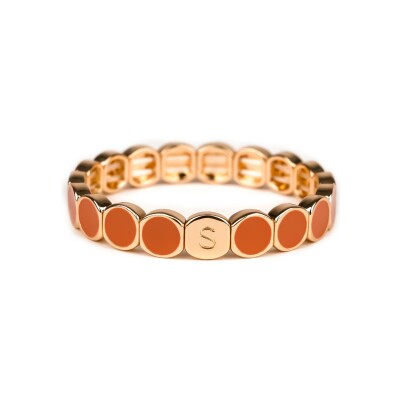Bracelet Simone à Bordeaux Colormind Argile en métal doré émaillé