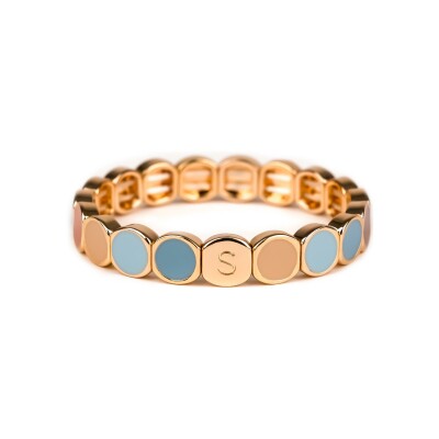 Bracelet Simone à Bordeaux Colormind Canal Saint-Martin en métal doré émaillé