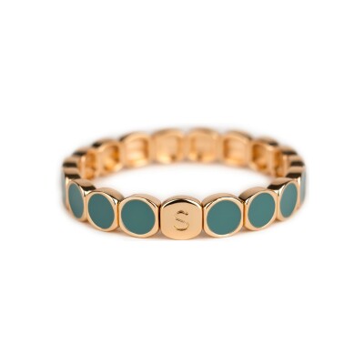 Bracelet Simone à Bordeaux Colormind Horizon en métal doré émaillé