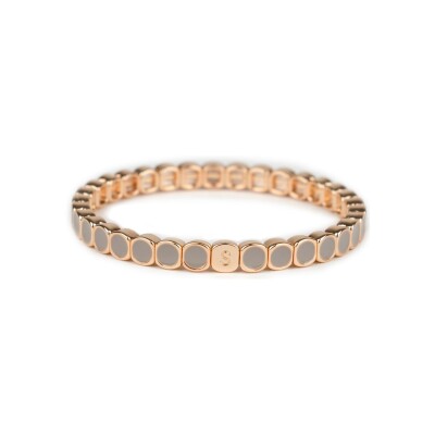 Bracelet Simone à Bordeaux Colormind Mini Cachemire en métal doré émaillé