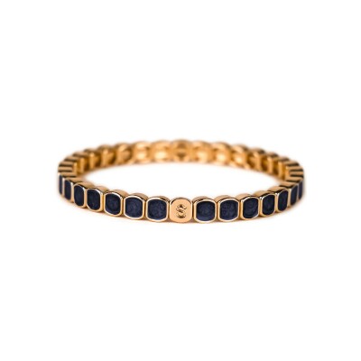 Bracelet Simone à Bordeaux Colormind Mini Carrara Encre en métal doré émaillé