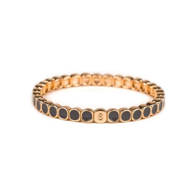 Bracelet Simone à Bordeaux Colormind Mini Cobalte en métal doré émaillé