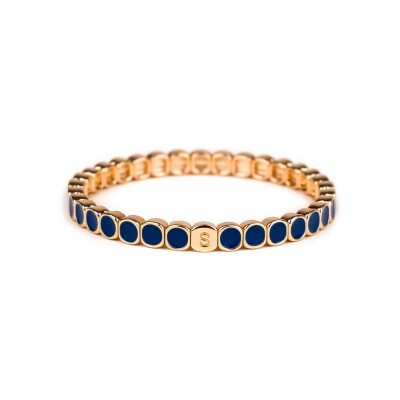 Bracelet Simone à Bordeaux Colormind Mini Minuit en métal doré émaillé