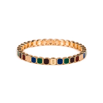 Bracelet Simone à Bordeaux Colormind Mini Quartier Latin en métal doré émaillé