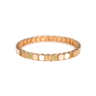 Bracelet Simone à Bordeaux Colormind Mini Siesta en métal doré émaillé