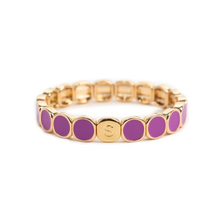 Bracelet Simone à Bordeaux Colormind en métal emaillé violette