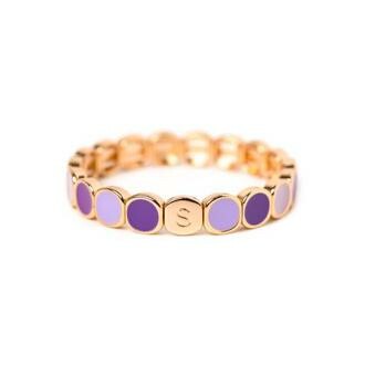 Bracelet Simone à Bordeaux COLORMIND en métal émaillé multi violet