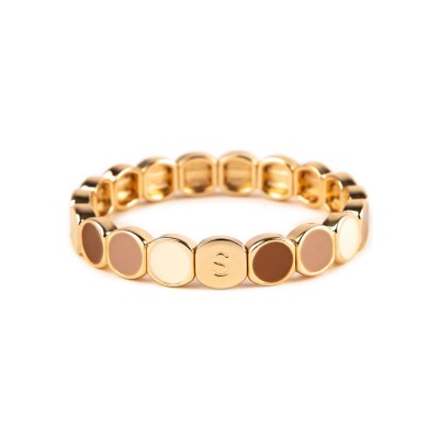 Bracelet Simone à Bordeaux Colormind Douceur en métal doré émaillé