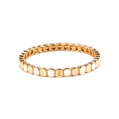 Bracelet Simone à Bordeaux Colormind Mini Pure en métal doré émaillé