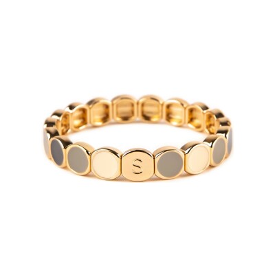 Bracelet Simone à Bordeaux Colormind Pages Précieuses en métal doré émaillé