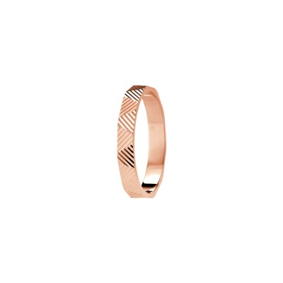 Alliance en or rose, 3mm