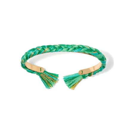 Bracelet Aurélie Bidermann Copacabana en métal doré et coton