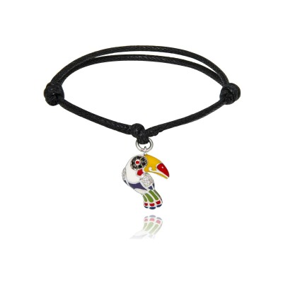 Bracelet Una Storia Toucan en argent et oxydes de zirconium