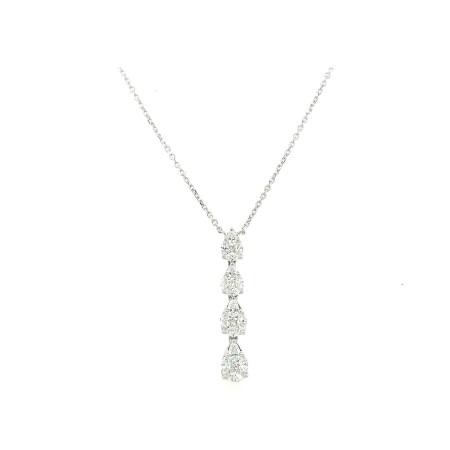 Collier en or blanc et diamants