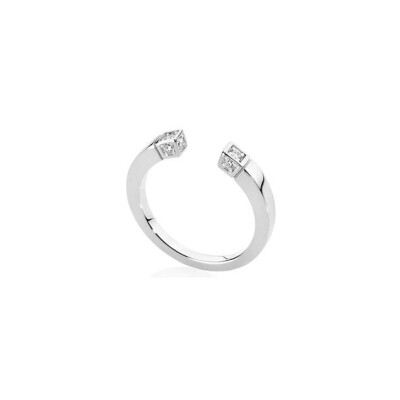 Bague Burato Linea Fine en or blanc et diamants