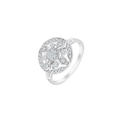 Bague en or blanc et diamants 0.23ct