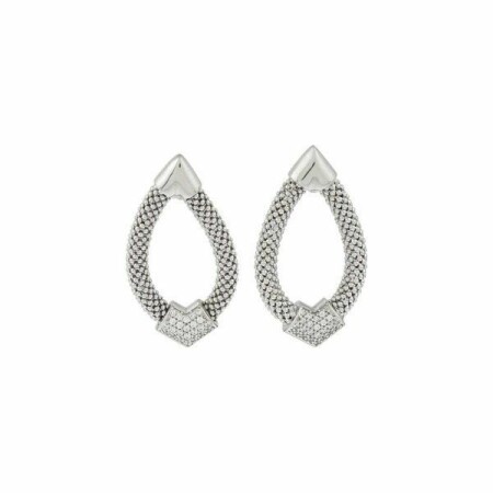 Boucles d'oreilles créoles Una Storia en argent