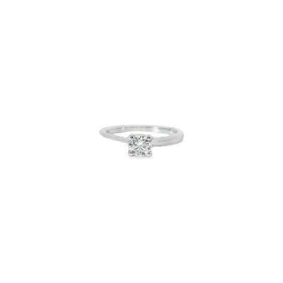 Bague Solitaire en or blanc et diamant
