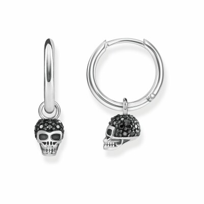 Boucles d'oreilles Thomas Sabo Glam & Soul en argent et oxyde de zirconium noir