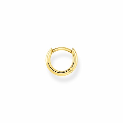 Mono boucle d'oreille créole Thomas Sabo Classic en argent plaqué or jaune