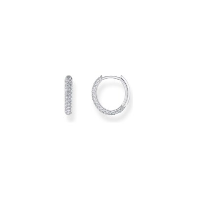 Créoles Thomas Sabo en argent et oxyde de zirconium